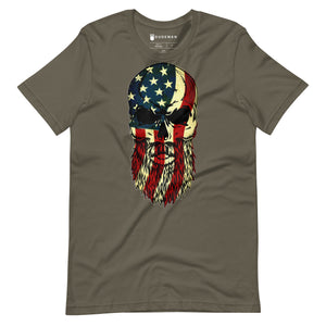 Merica Bearded Skull T