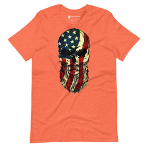 Merica Bearded Skull T