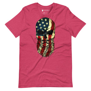 Merica Bearded Skull T