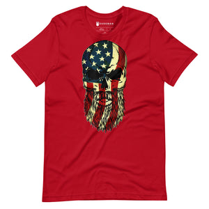 Merica Bearded Skull T